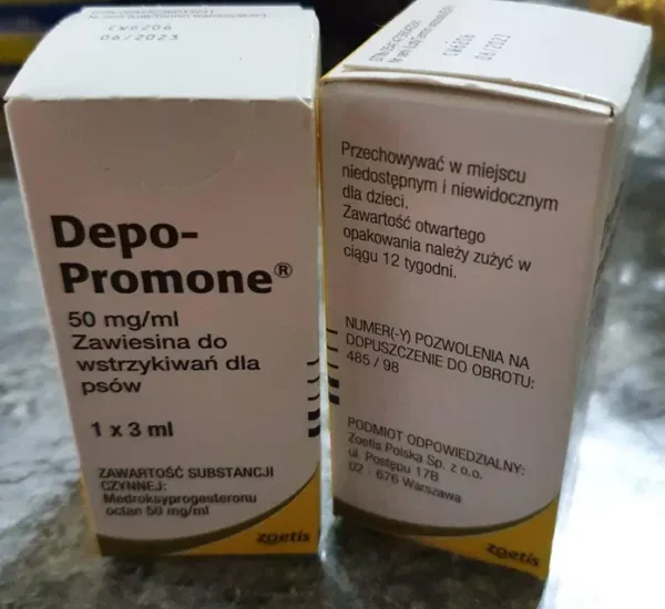 Buy Depo-Promone online The active ingredient in Depo-Promone is medroxyprogesterone acetate (MPA), a synthetic progestin. In veterinary medicine..