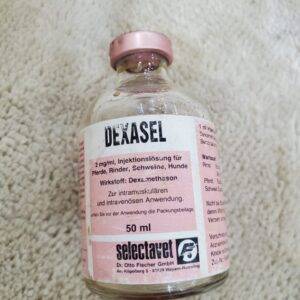 Dexasel is a veterinary product that contains dexamethasone, a potent corticosteroid used for its anti-inflammatory, immunosuppressive, and anti-allergic