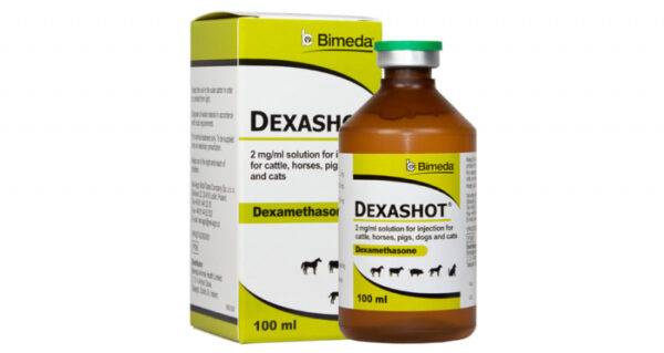 Dexashot is a veterinary product that contains dexamethasone, a potent corticosteroid commonly used in the treatment of inflammation, allergies, and immune