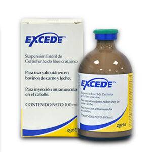 excede for cattle is a long-acting antibiotic formulated with the active ingredient ceftiofur crystalline free acid, a third-generation cephalosporin.