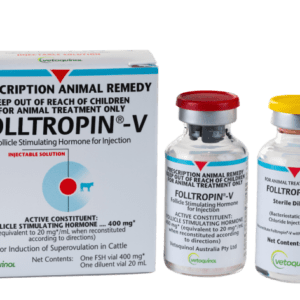 Folltropin-V is a veterinary product specifically designed for use in reproductive management of livestock, primarily cattle. It contains porcine-derived