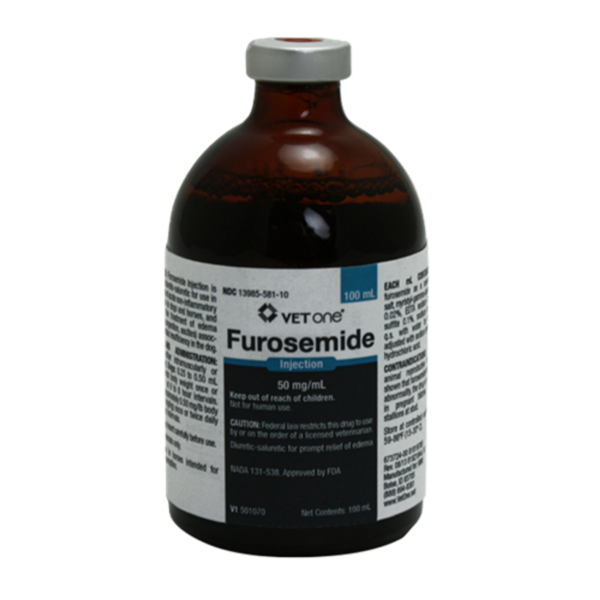 Furosemide Injection is a widely used veterinary diuretic. It helps remove excess fluid from the body by promoting the excretion of water, sodium