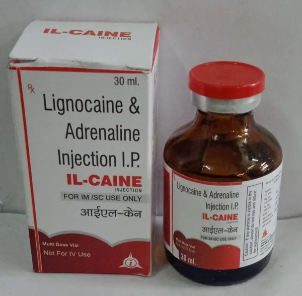 Lignocaine Adrenaline Injection, Local Anesthetic Injection, Anesthetic Solution with Epinephrine